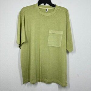 Bp. Light Green Crewneck Pocket Front Lightweight Short Sleeve Tee Casual Summer